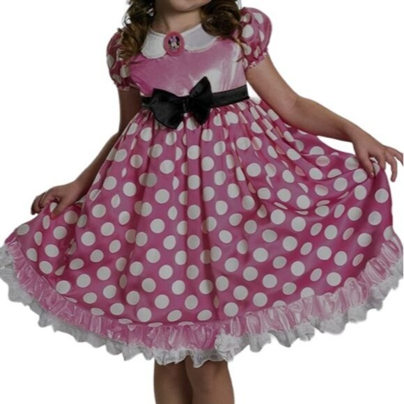 Dress Disney Minnie Mouse Pink Dot Costume Toddler Size 3 GIRL KIDS - Picture 2 of 6